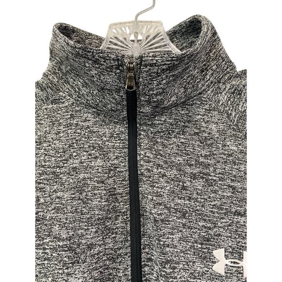 Under Armour Loose Fit Heatgear Quarter Zip Womens Size L Gray Gorpcore Running - Picture 7 of 9